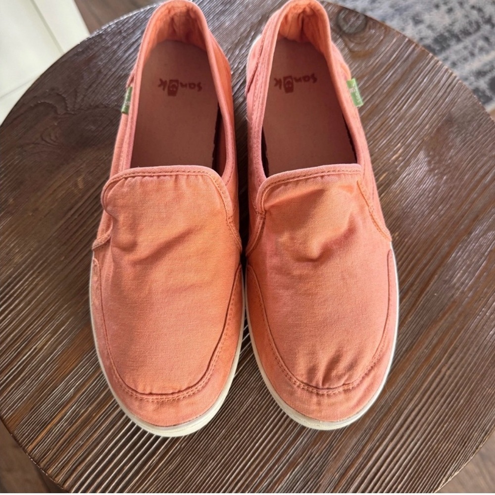 Sanuk Women’s Coral Canvas Slip-Ons